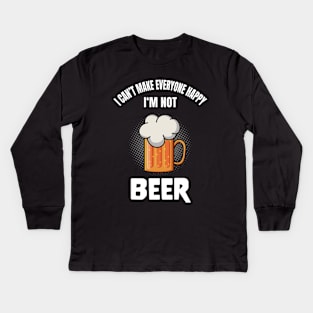 Funny Beer Lover Alcohol Quote Humor Kids Long Sleeve T-Shirt